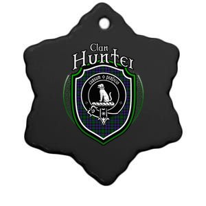 Hunter Clan Crest Scottish Clan Hunter Family Crest Badge Ceramic Star Ornament