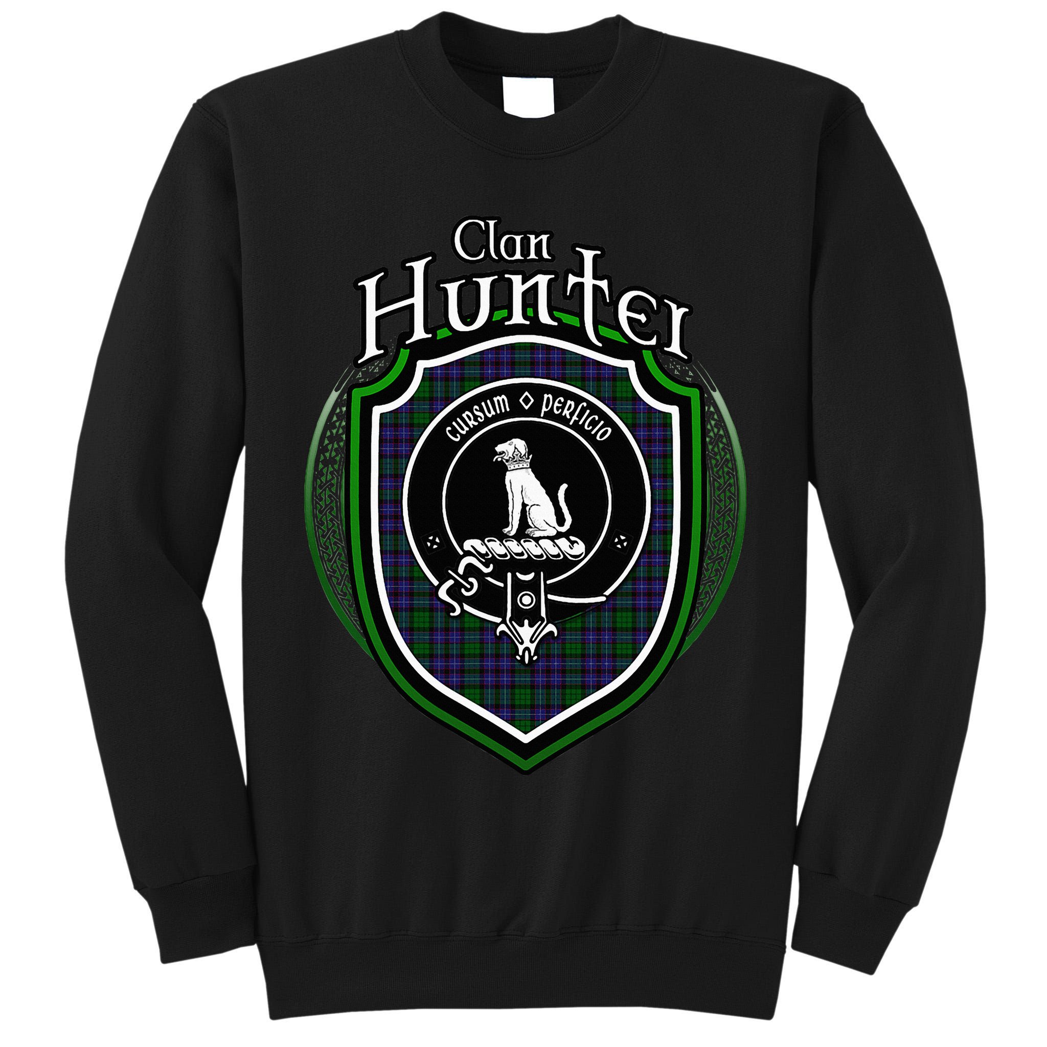 Hunter Clan Crest Scottish Clan Hunter Family Crest Badge Tall Sweatshirt