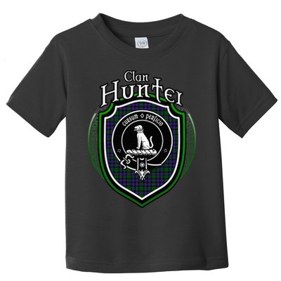 Hunter Clan Crest Scottish Clan Hunter Family Crest Badge Toddler T-Shirt