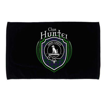 Hunter Clan Crest Scottish Clan Hunter Family Crest Badge Microfiber Hand Towel