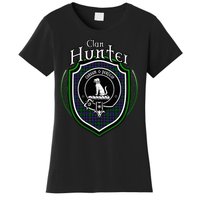 Hunter Clan Crest Scottish Clan Hunter Family Crest Badge Women's T-Shirt