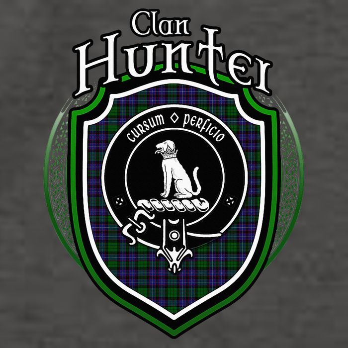 Hunter Clan Crest Scottish Clan Hunter Family Crest Badge Vector Backpack