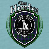 Hunter Clan Crest Scottish Clan Hunter Family Crest Badge Sueded Cloud Jersey T-Shirt