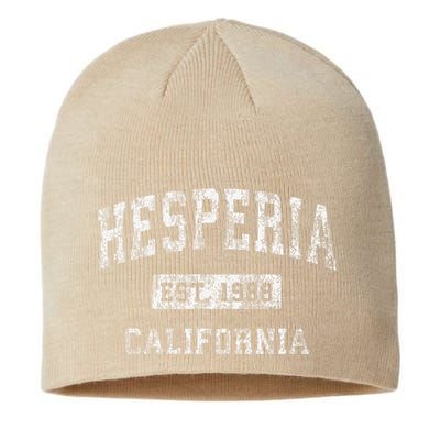 Hesperia California Ca Vintage Established Sustainable Beanie