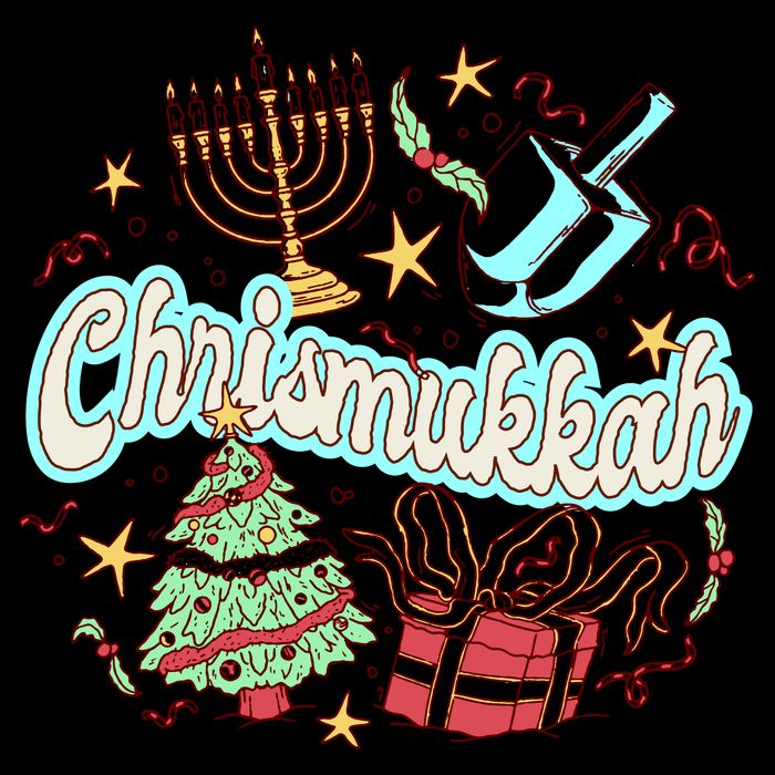 Hanukkah & Christmas Chrismukkah Funny Tree Presents 16 in Basic Backpack