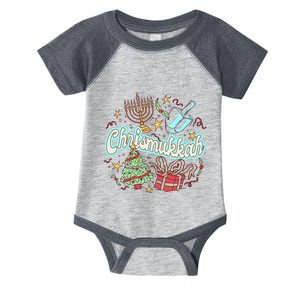 Hanukkah & Christmas Chrismukkah Funny Tree Presents Infant Baby Jersey Bodysuit