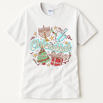 Hanukkah & Christmas Chrismukkah Funny Tree Presents Tall T-Shirt