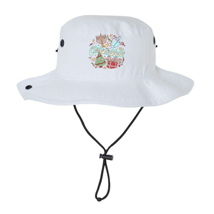 Hanukkah & Christmas Chrismukkah Funny Tree Presents Bucket Hat
