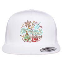 Hanukkah & Christmas Chrismukkah Funny Tree Presents Flatbill Hat