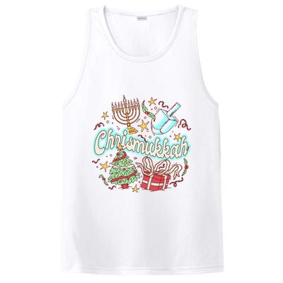 Hanukkah & Christmas Chrismukkah Funny Tree Presents PosiCharge Competitor Tank