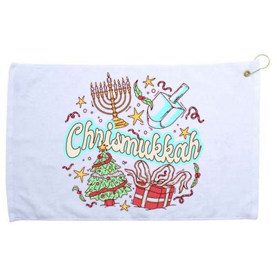 Hanukkah & Christmas Chrismukkah Funny Tree Presents Grommeted Golf Towel