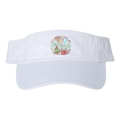 Hanukkah & Christmas Chrismukkah Funny Tree Presents Visor