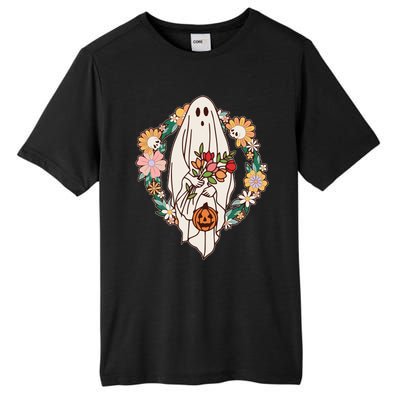 Halloween Creepy Cute Boho Flower Ghost Tall Fusion ChromaSoft Performance T-Shirt