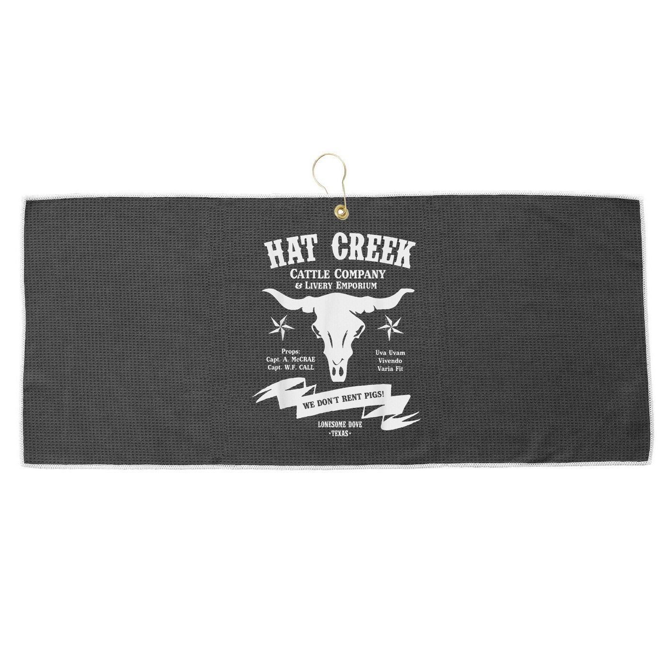 Hat Creek Cattle Co. Large Microfiber Waffle Golf Towel