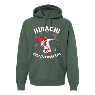 Hibachi Chef Costume Hibachi Connoisseur Japanese Hibachi Premium Hoodie