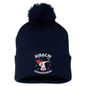 Hibachi Chef Costume Hibachi Connoisseur Japanese Hibachi Pom Pom 12in Knit Beanie