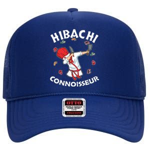 Hibachi Chef Costume Hibachi Connoisseur Japanese Hibachi High Crown Mesh Back Trucker Hat