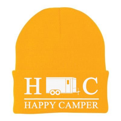 Happy Camper Camping Trailer Knit Cap Winter Beanie