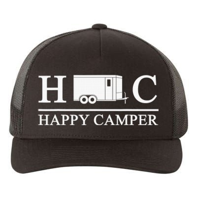 Happy Camper Camping Trailer Yupoong Adult 5-Panel Trucker Hat