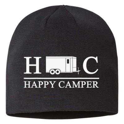 Happy Camper Camping Trailer Sustainable Beanie