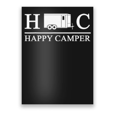 Happy Camper Camping Trailer Poster