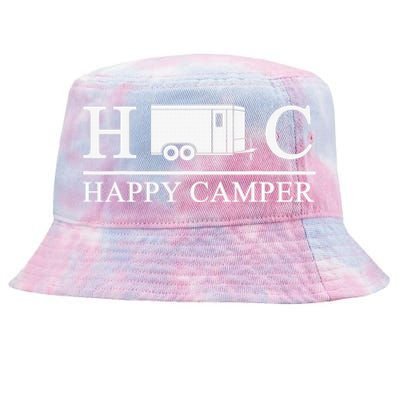 Happy Camper Camping Trailer Tie-Dyed Bucket Hat