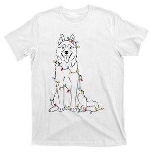 Husky Christmas Christmas Husky Cute Dog Mom T-Shirt