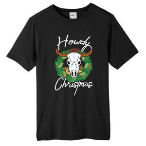 Howdy Christmas Cactus Country Western Xmas Lights Gift Tall Fusion ChromaSoft Performance T-Shirt