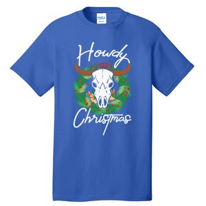 Howdy Christmas Cactus Country Western Xmas Lights Gift Tall T-Shirt