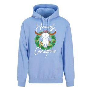 Howdy Christmas Cactus Country Western Xmas Lights Gift Unisex Surf Hoodie