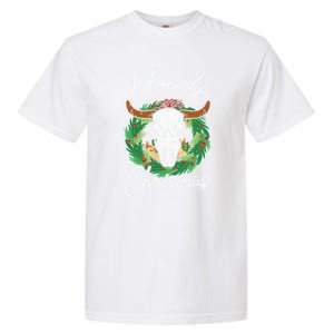 Howdy Christmas Cactus Country Western Xmas Lights Gift Garment-Dyed Heavyweight T-Shirt