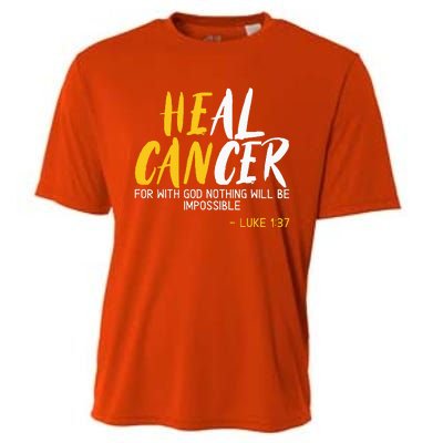 Heal Cancer Childhood Cancer Awareness Month Supporter Cooling Performance Crew T-Shirt