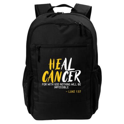 Heal Cancer Childhood Cancer Awareness Month Supporter Backpack