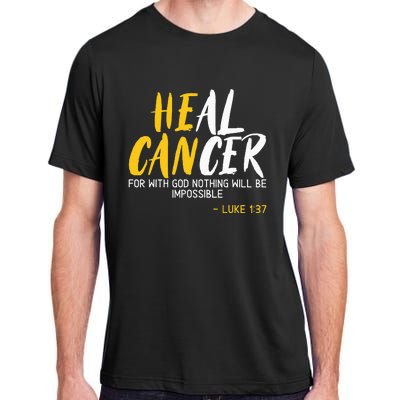 Heal Cancer Childhood Cancer Awareness Month Supporter Adult ChromaSoft Performance T-Shirt