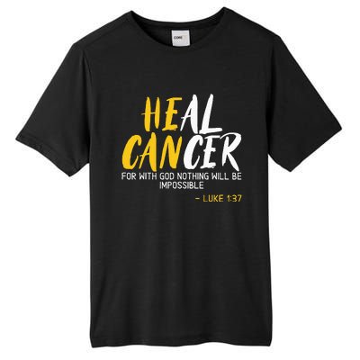 Heal Cancer Childhood Cancer Awareness Month Supporter Tall Fusion ChromaSoft Performance T-Shirt