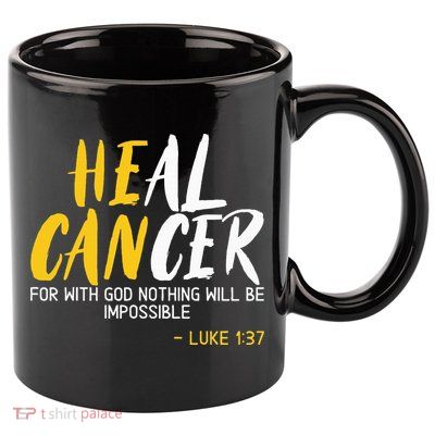 Heal Cancer Childhood Cancer Awareness Month Supporter 11oz C Handle Ceramic Mug