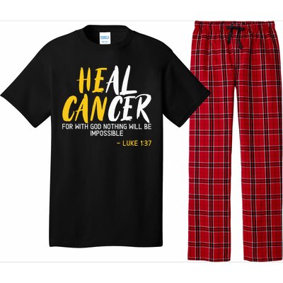 Heal Cancer Childhood Cancer Awareness Month Supporter Pajama Set