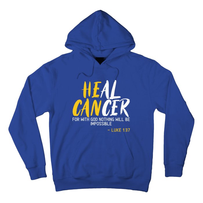 Heal Cancer Childhood Cancer Awareness Month Supporter Hoodie