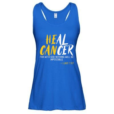 Heal Cancer Childhood Cancer Awareness Month Supporter Ladies Essential Flowy Tank