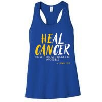 Heal Cancer Childhood Cancer Awareness Month Supporter Women's Racerback Tank