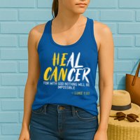 Heal Cancer Childhood Cancer Awareness Month Supporter Womens Tank Top