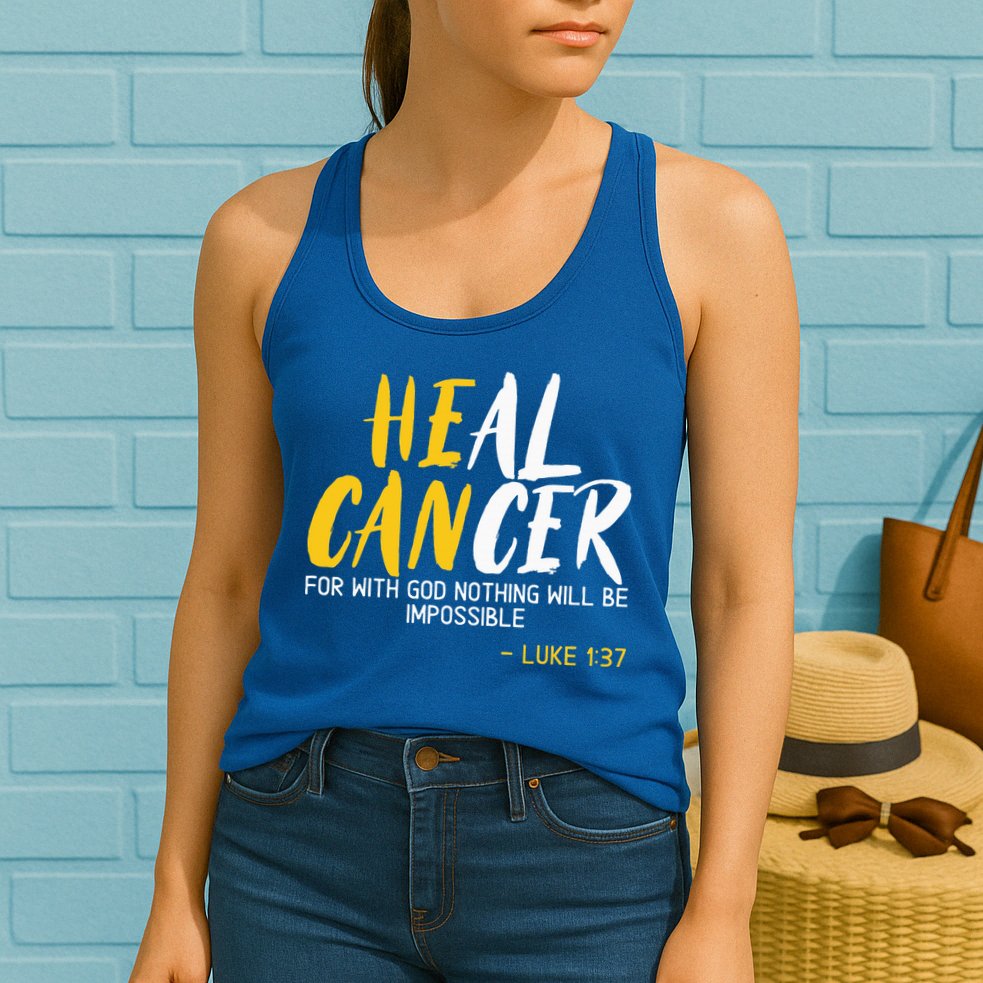 Heal Cancer Childhood Cancer Awareness Month Supporter Womens Tank Top