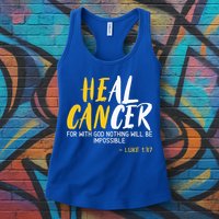 Heal Cancer Childhood Cancer Awareness Month Supporter Womens Tank Top