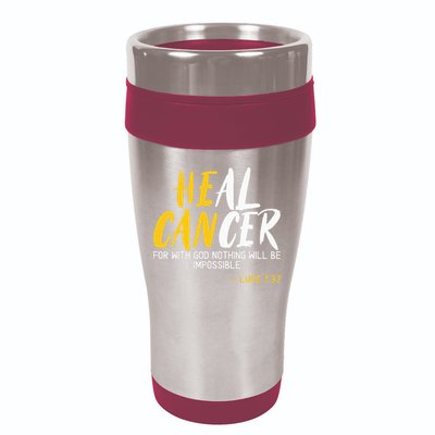 Heal Cancer Childhood Cancer Awareness Month Supporter 16oz Travel Tumbler
