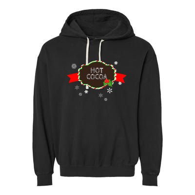 Hot Cocoa Christmas Food Family Matching Group Pajama Gift Garment-Dyed Fleece Hoodie