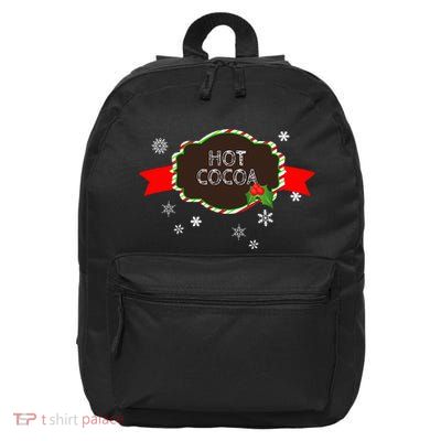 Hot Cocoa Christmas Food Family Matching Group Pajama Gift 16 in Basic Backpack