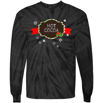 Hot Cocoa Christmas Food Family Matching Group Pajama Gift Tie-Dye Long Sleeve Shirt