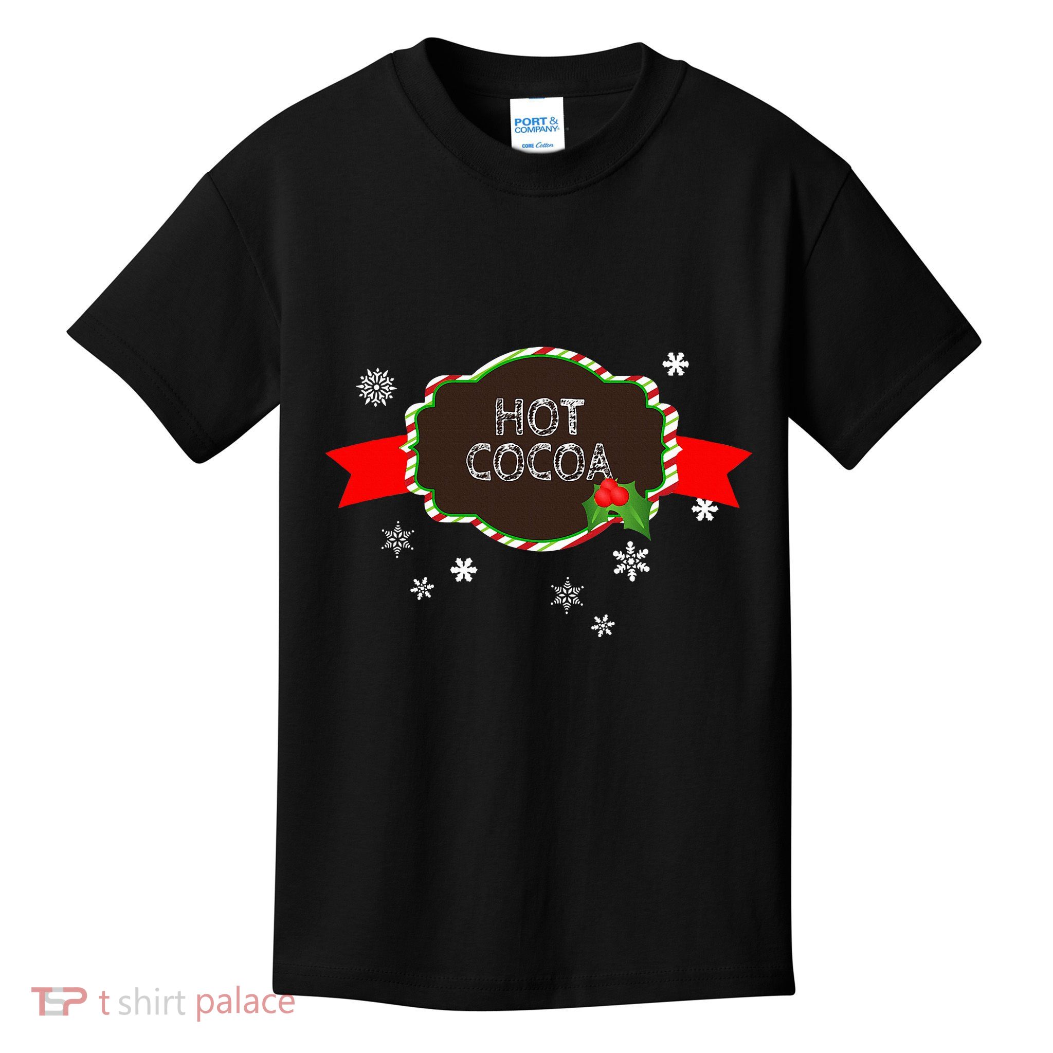 Hot Cocoa Christmas Food Family Matching Group Pajama Gift Kids T-Shirt