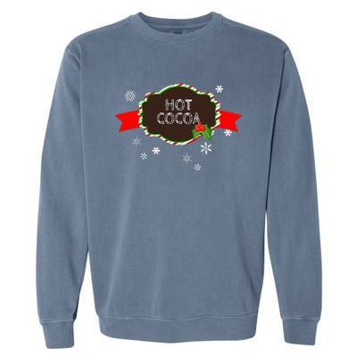 Hot Cocoa Christmas Food Family Matching Group Pajama Gift Garment-Dyed Sweatshirt