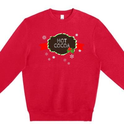 Hot Cocoa Christmas Food Family Matching Group Pajama Gift Premium Crewneck Sweatshirt